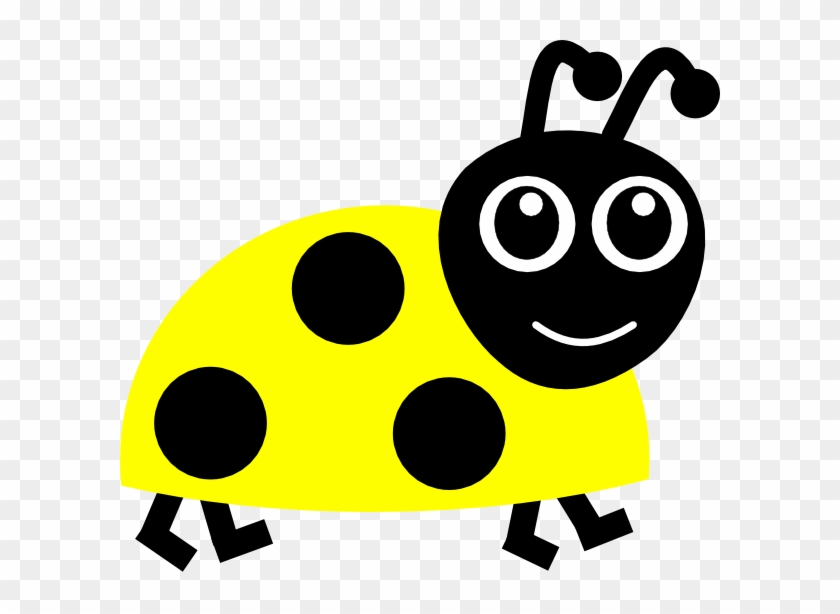 Yellow Clipart Bug - Yellow Ladybug Clipart #261635