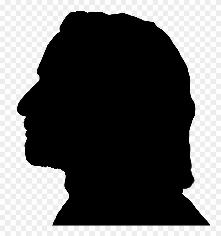 Retro Male Face Silhouette, Black Silhouette Of Man's - Old Man Silhouette Transparent #261657