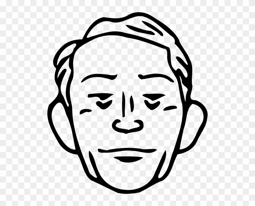 Man - Draw A Man's Face Cartoon #261690