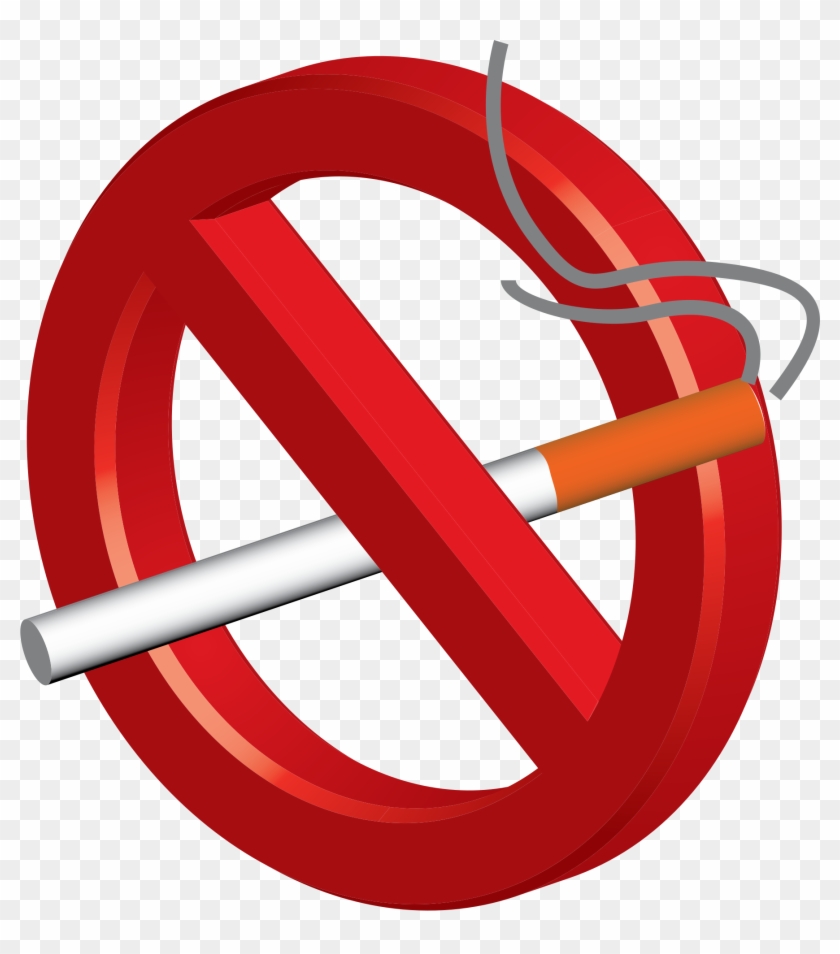 Smoking Clipart No Smoking - No Smoking Sign 3d #261691