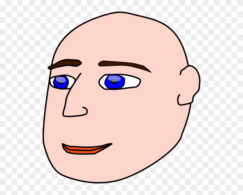 Free Vector Head Man Bald Clip Art - Bald Clip Art #261707