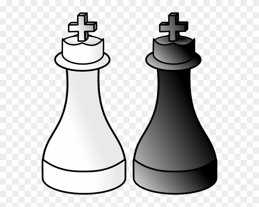 Free Vector Black And White Kings Clip Art - King Chess Black And White #261731