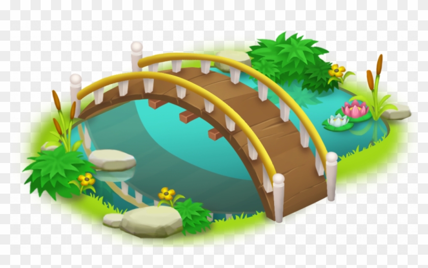 Simple Bridge Clipart Bridge And Pond Png Clip Art - Bridge Cliparts #261751