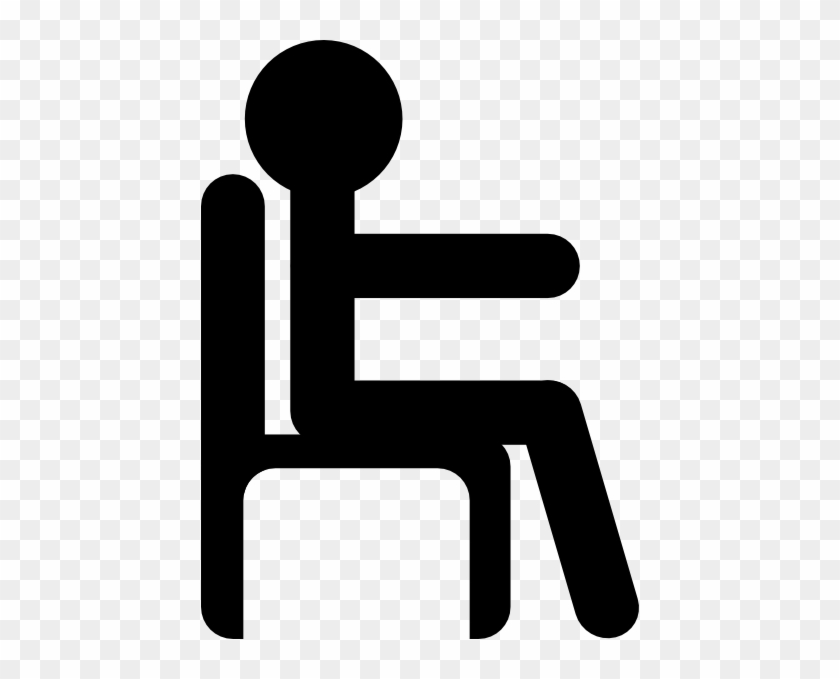Man In Chair Clip Art - Stick Figure Sitting In A Chair #261804
