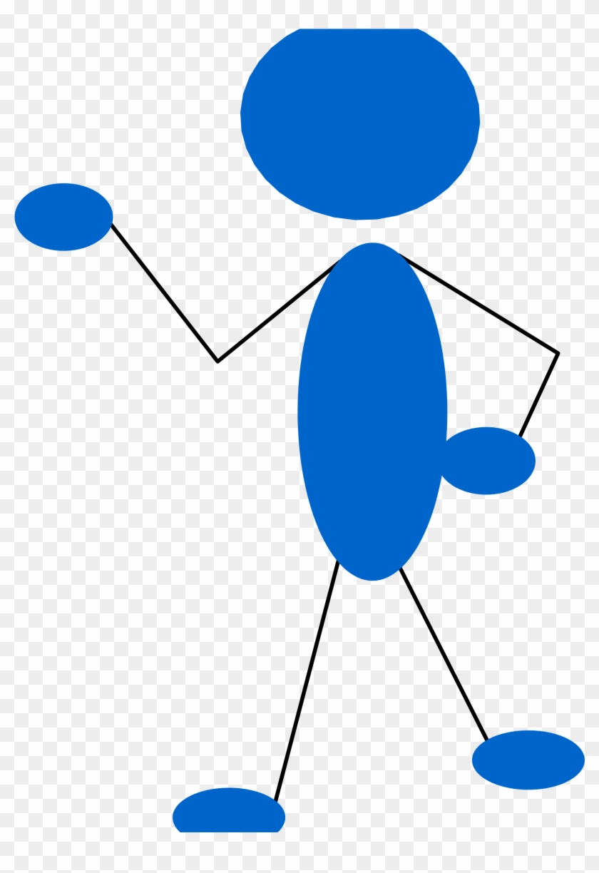 Big Image - Stick Man Pointing Clipart #261814