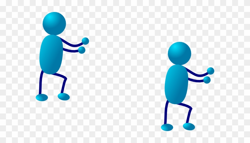 Blue Man Clip Art - Stick Man Running #261815