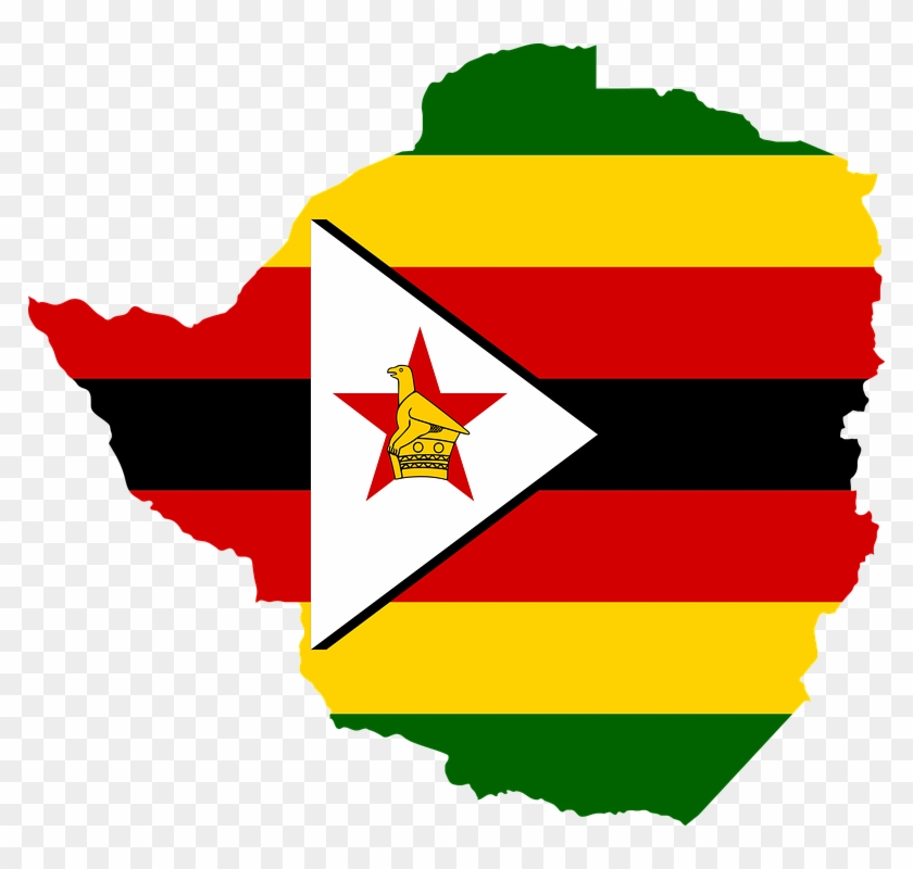 Zimbabwe Flag Map #261880