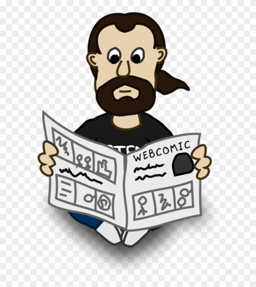 Man Reading Newspaper Cartoon - Best Gift - Comic Characters Newspaper Hoodie/t-shirt/mug #261941