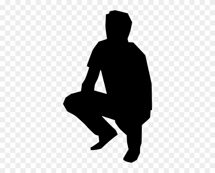 Human Clipart Sitting - Human Figure Silhouette Sitting #261969