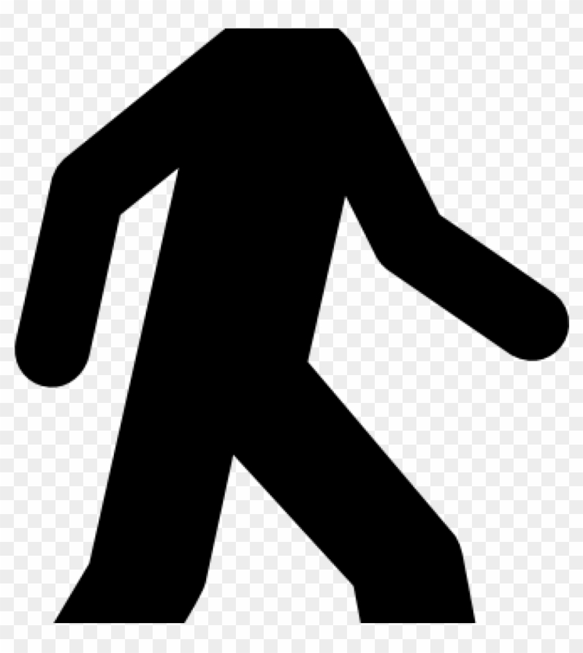 Walking Clipart Walking Man Black Clip Art At Clker - Clip Art #261989