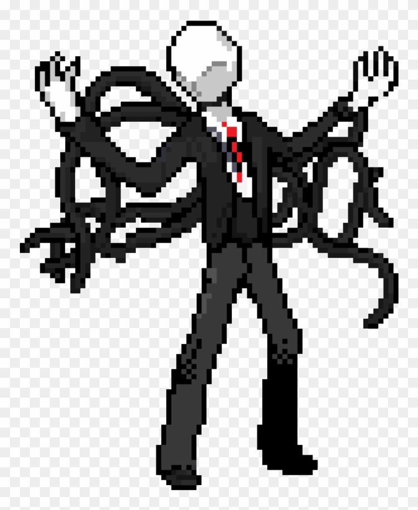 Slender Man Clipart Cute - Slender Man 8 Bits #261992