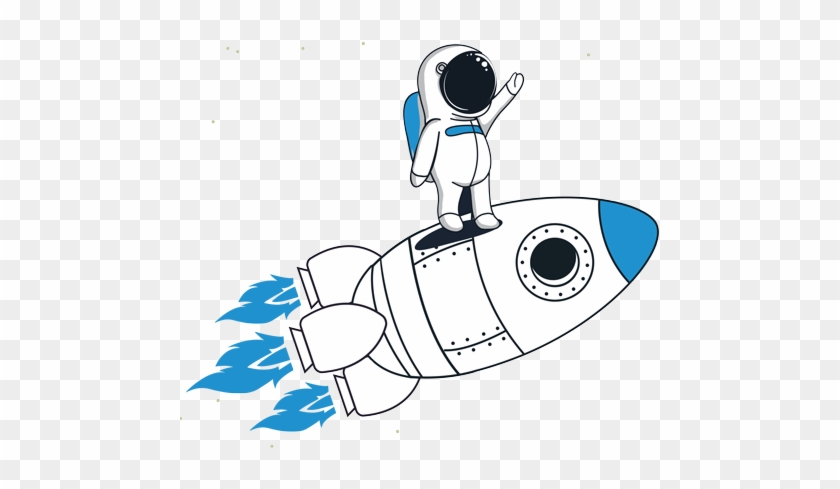 A Space Man On Top Of A Rocket Ship - A Space Man On Top Of A Rocket Ship #262021
