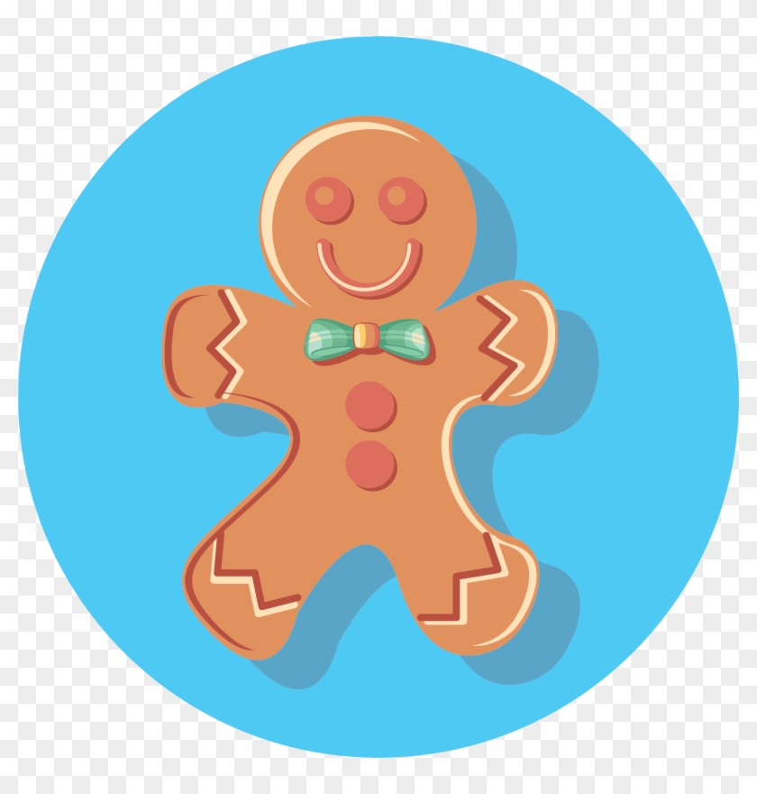 Gingerbread Man Icon Clipart - Gingerbread Man Icon #262038