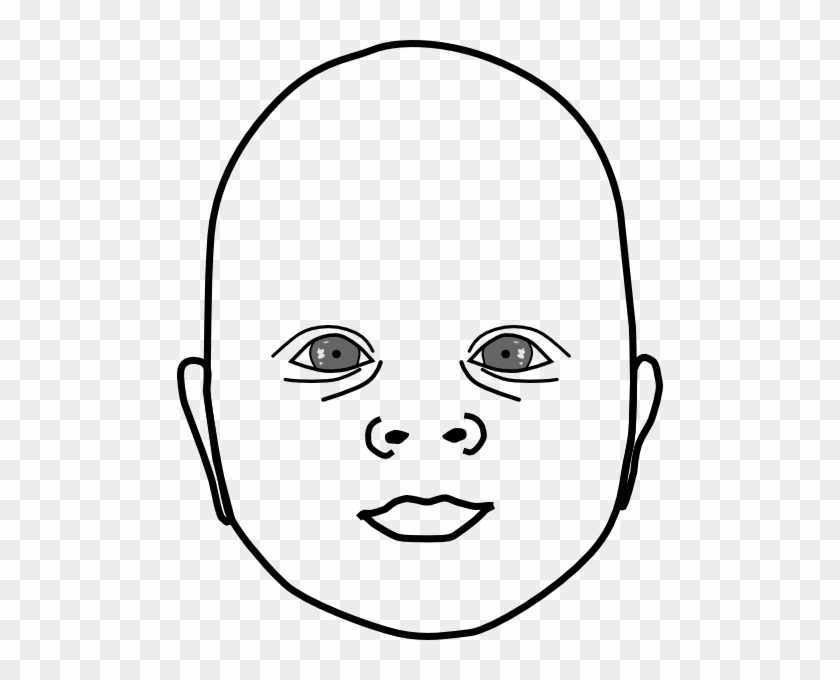 Baby Head Clip Art - Baby Head Outline #262045