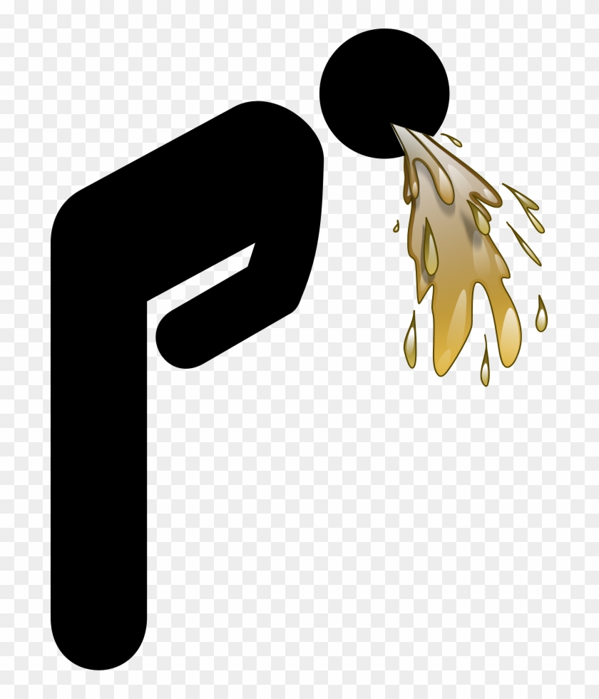 Man Vomiting Icon - Stick Figure Throwing Up #262080