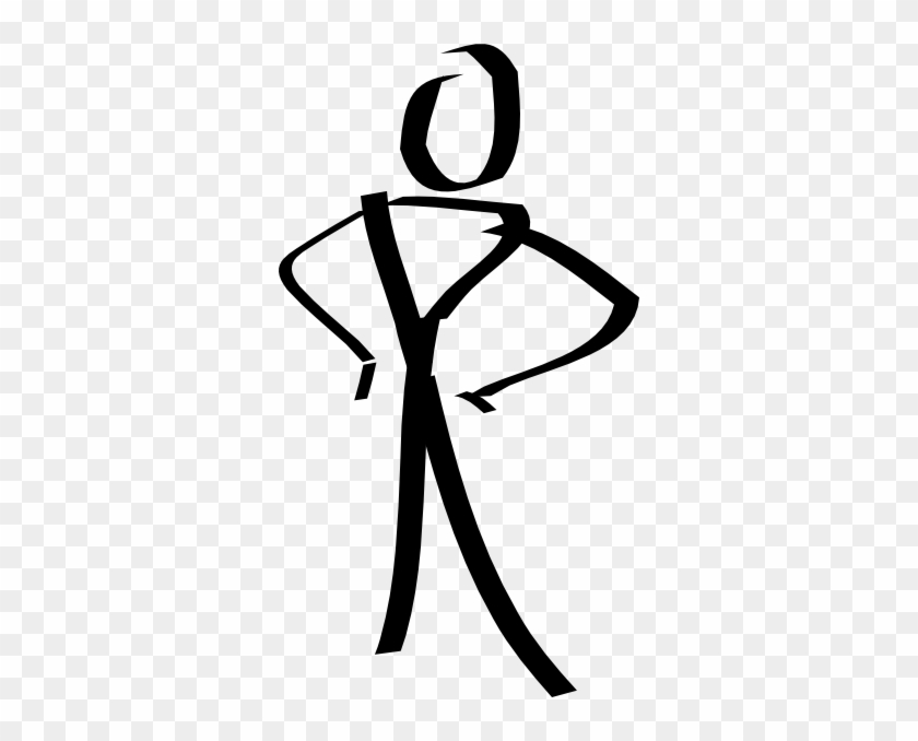 Stick Man Clip Art At Clker - Stick Figure Clip Art #262104