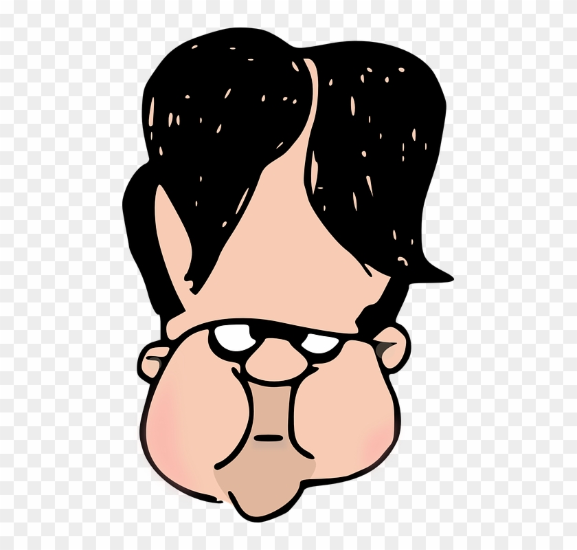 Large Man Head Cartoon Clip Art At Clkercom Vector - Big Head Clip Art #262129