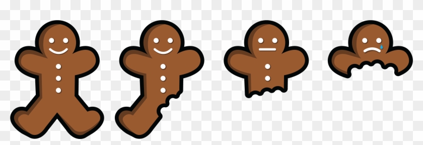 Eaten - Gingerbread Man Being Eaten #262138