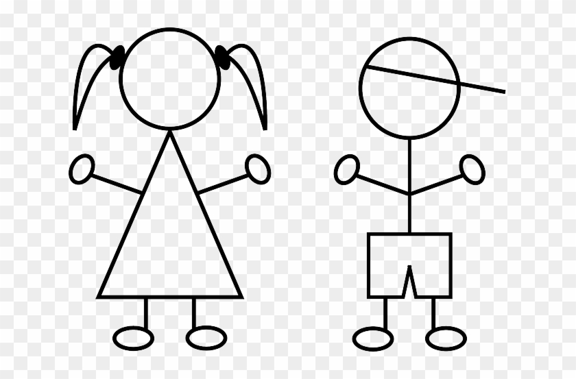 School Outline - Free Stick Figure Clip Art #262205