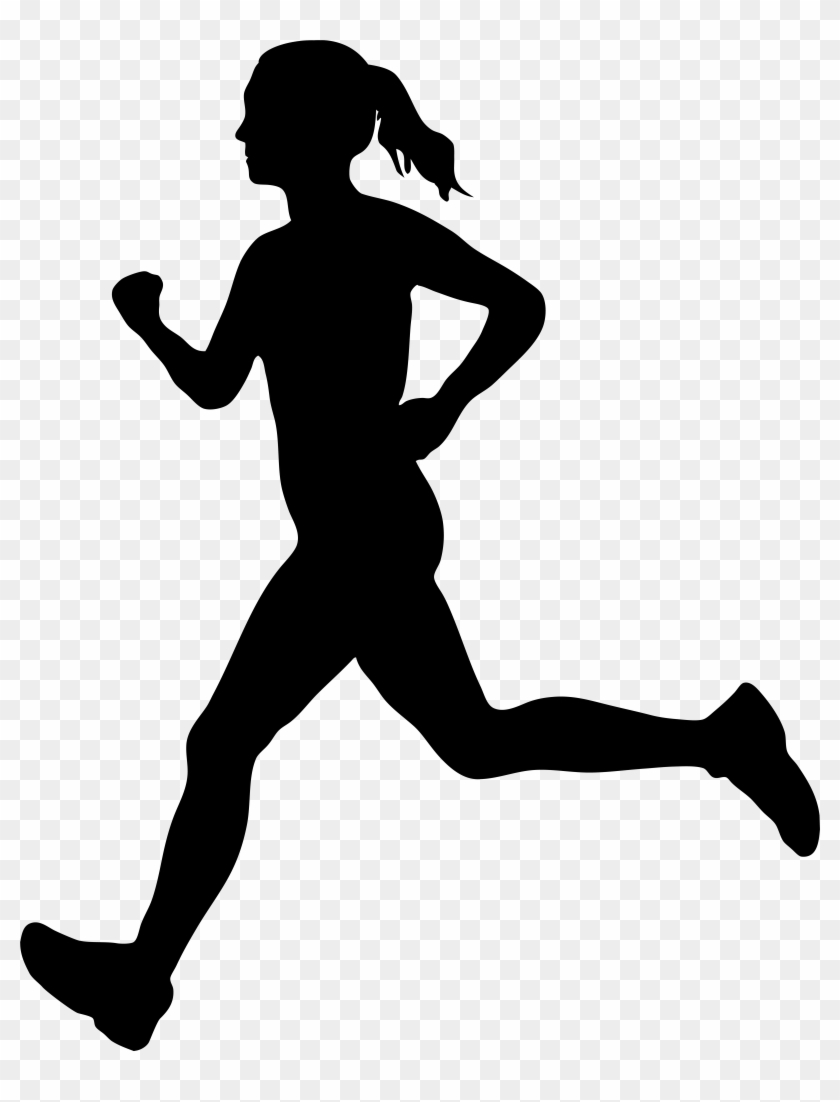 Running Woman Silhouette Png Clip Art Image - Running Woman Silhouette Png Clip Art Image #262300