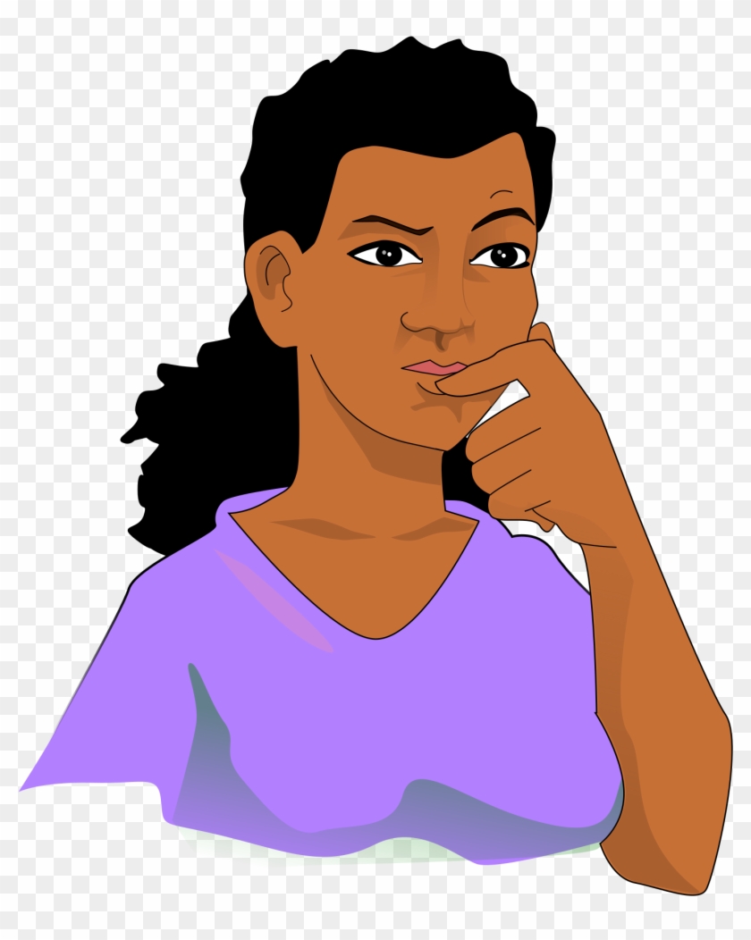 Thinking Woman Clipart Collection - Woman Thinking Clip Art Png #262311