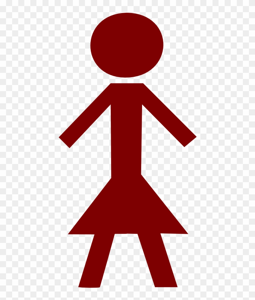 Stick Figure - Female - Blue Stick Figure People #262330