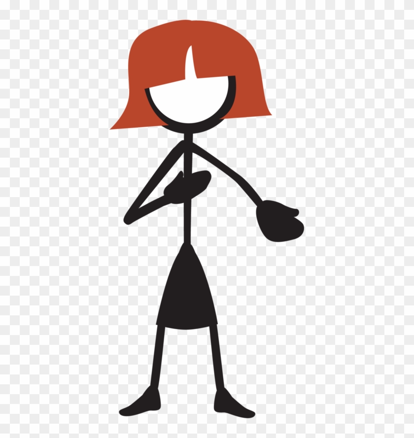 Woman Stick Figure Clip Art - Stick Figure Woman Png #262331