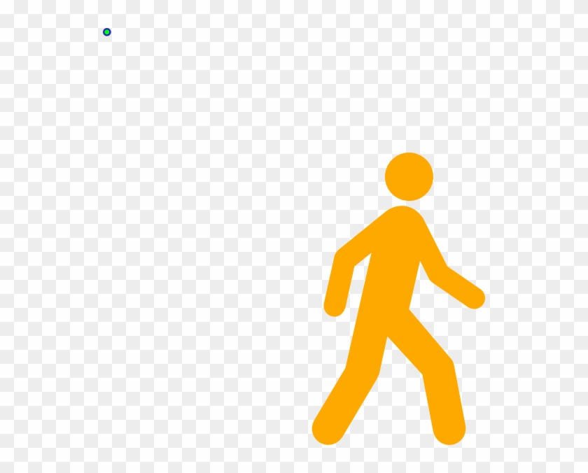 Yellow Walking Man Clip Art - Yellow Walking Man Logo #262385