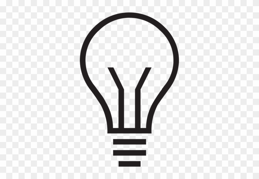 Bohlam Clipart - Lightbulb Outline Png #1707652