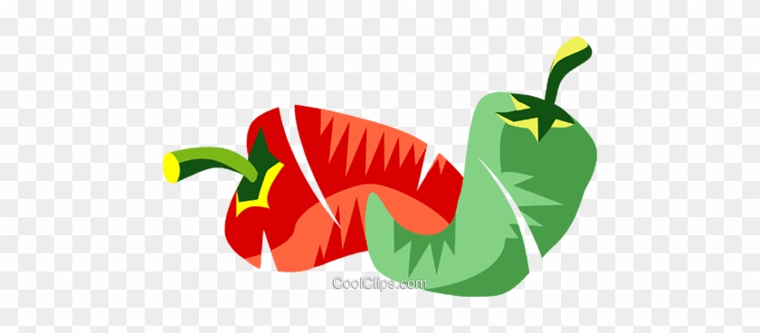 Hot Peppers Royalty Free Vector Clip Art Illustration - Hot Peppers Royalty Free Vector Clip Art Illustration #1707747