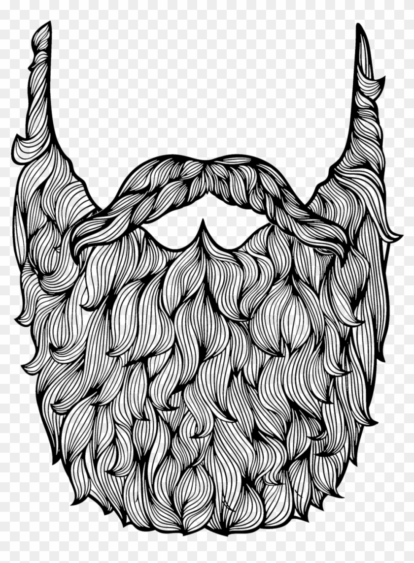 Big Beard Sports - Beard And Mustache Drawing #1707850