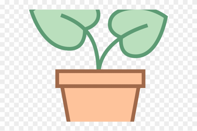 Pot Plant Clipart Tropical - Plant In Pot In Clip Art #1708069