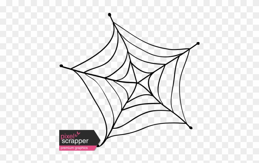 Spiderweb Doodle Template 002 Graphic By Janet Scott - Spider Web #1708090