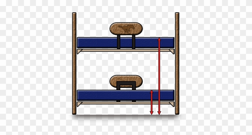 Top Bed Is 65" From Top Of The Mattress To The Floor - Top Bed Is 65" From Top Of The Mattress To The Floor #1708174