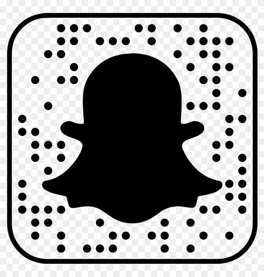 1205 X 1205 0 - Snapchat Logo Black And White Transparent #1708189
