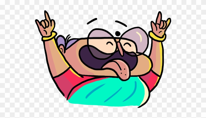 Badass Nani By Illustrator Sandhya Prabhat - Cartoon - Free Transparent PNG Clipart Images Download Badass Nani By Illustrator Sandhya Prabhat - Cartoon - Free Transparent PNG Clipart Images Download