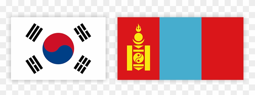 Flags Of South Korea And Mongolia (right) - South Korea Flag Sticker #1708261