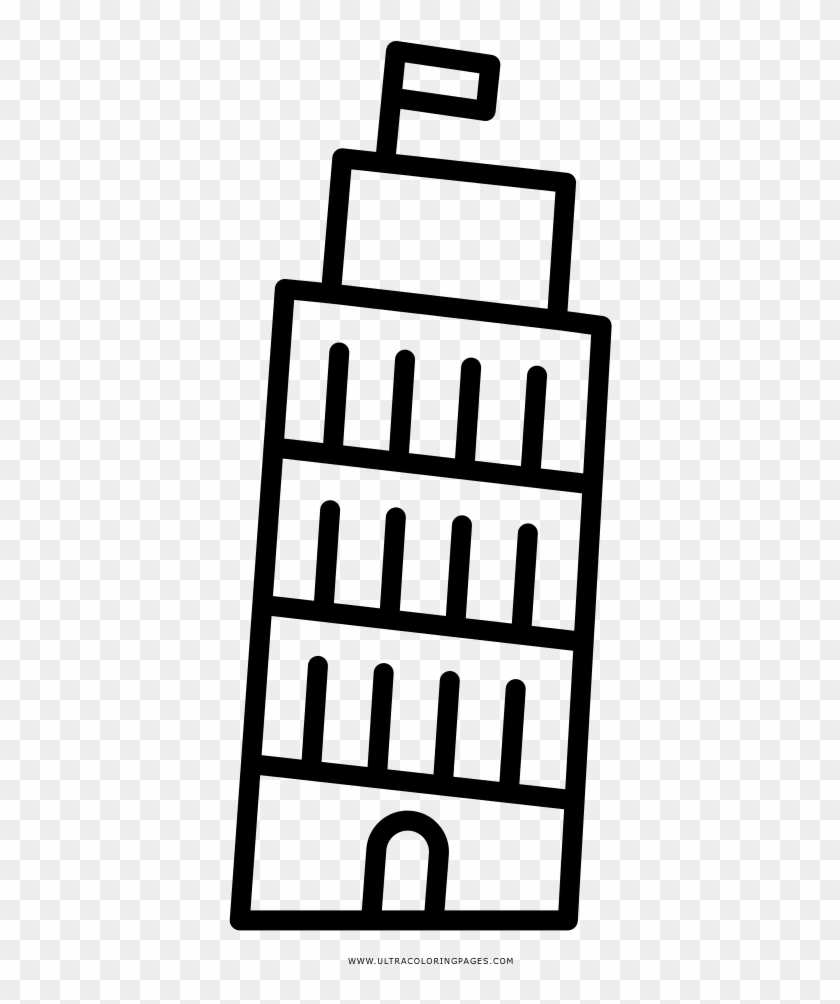 Pisa Tower Coloring Page - Pisa Tower Coloring Page #1708269