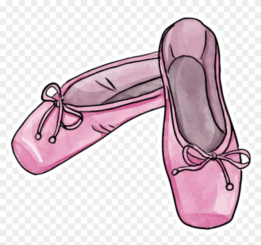 Girl Sticker - Pink Dance Shoes Png #1708288