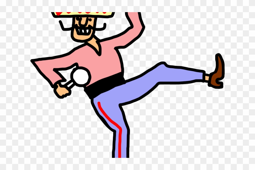 Latin Clipart Mexican Dance - Dancing Mexican Cartoon #1708316