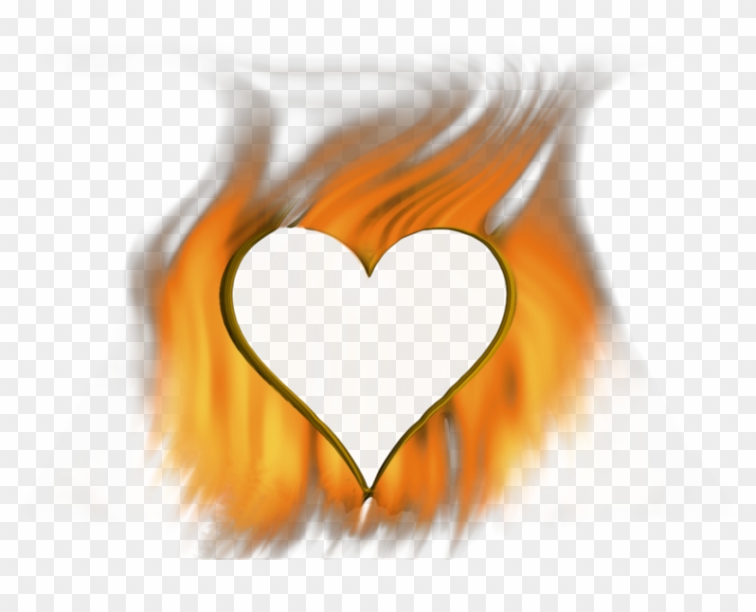 Hearts Clipart Fire - Fire Heart Transparent #1708353