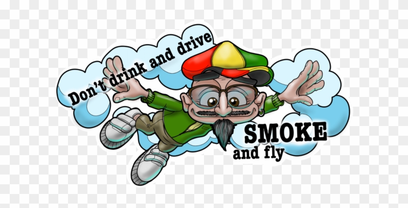 Smoking Clipart Grandpa - Don T Drink And Drive Smoke And Fly #1708381