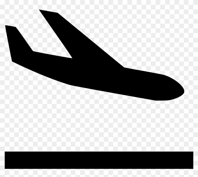 Airplane Landing Svg Png Icon Free - Airplane #1708404