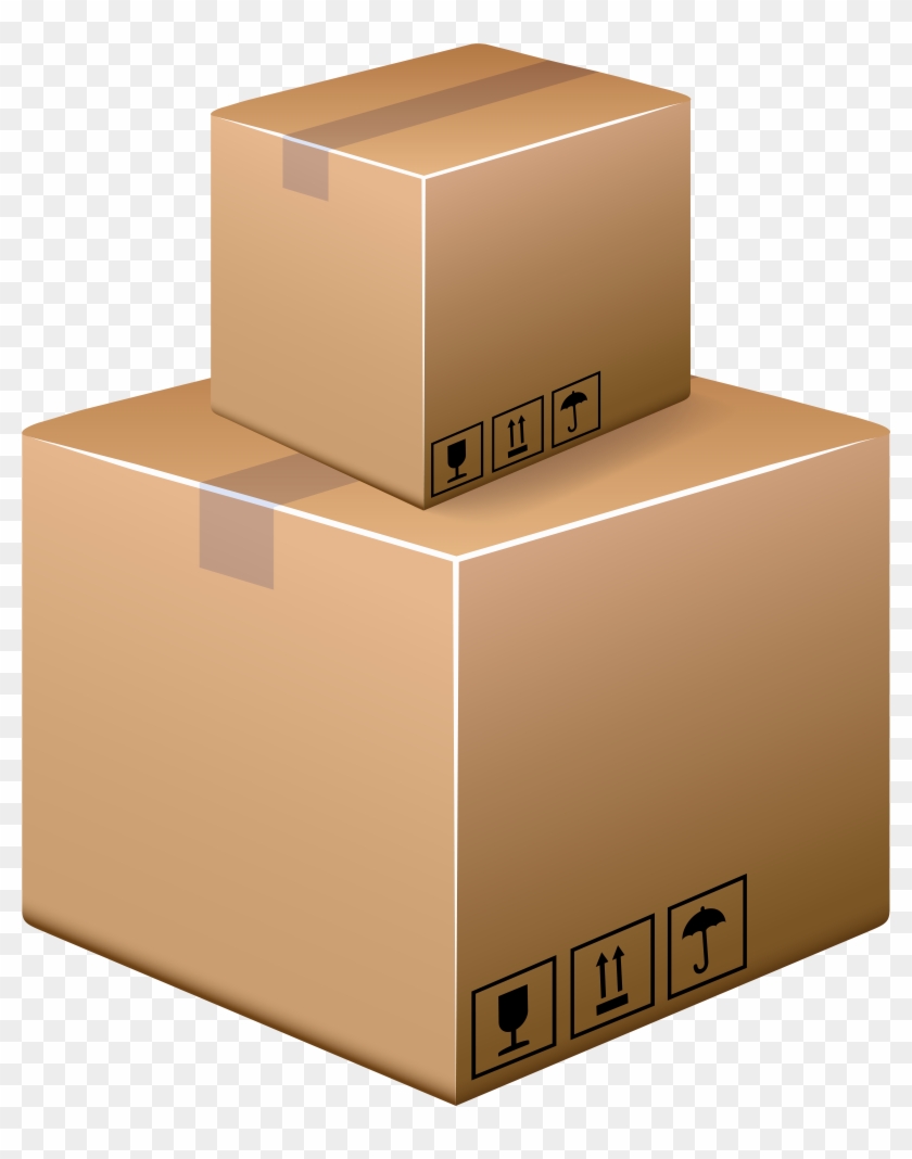 Cardboard Boxes Png Clip Art - Cardboard Boxes Png Clip Art #1708488