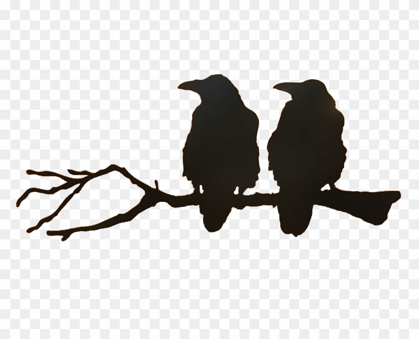 Cuckoo Clipart Branch - Crows On A Branch Silhouette #1708620