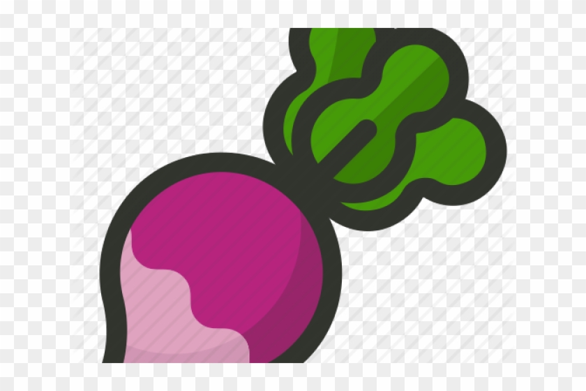 Radish Clipart Transparent - Veggie Icon #1708654