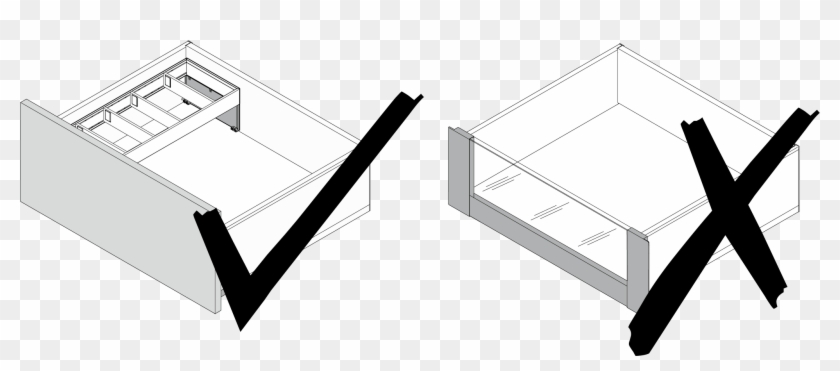 How To Organise Bottles In A Drawer - Technical Drawing #1708774