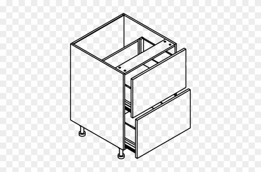 24" Drawer Base Cabinet - Filing Cabinet #1708794