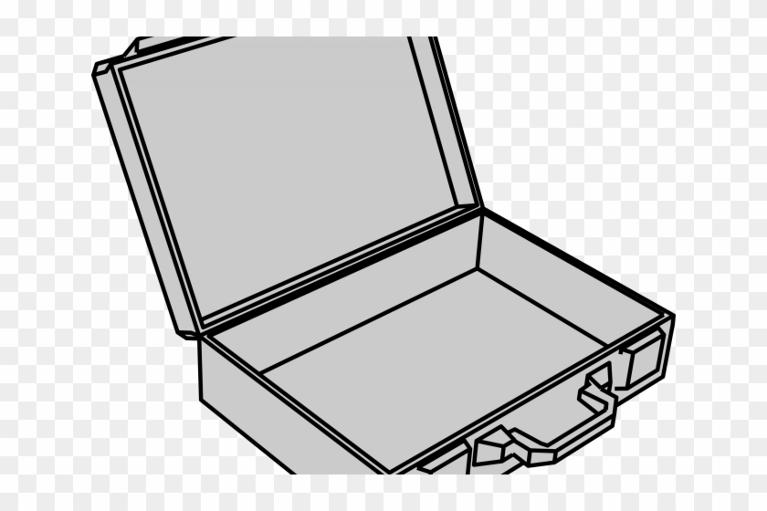 Suitcase Clipart Empty - Open Empty Suitcase Clipart #1708802