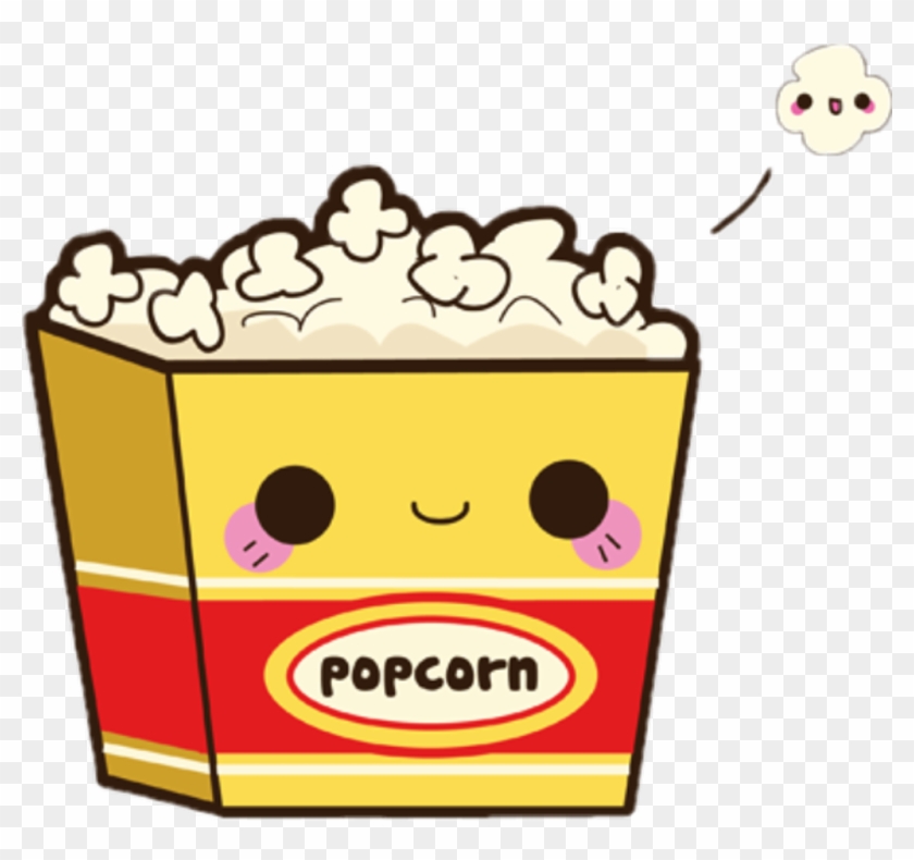 Popcorn Sticker - Kawaii Popcorn #1708831